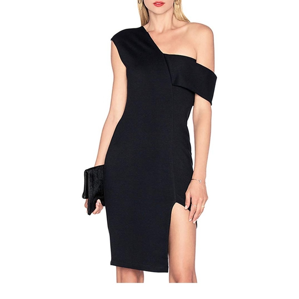 Off shoulder bandage dress